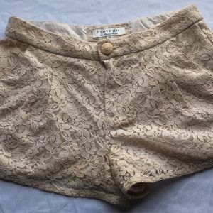 Lace shorts